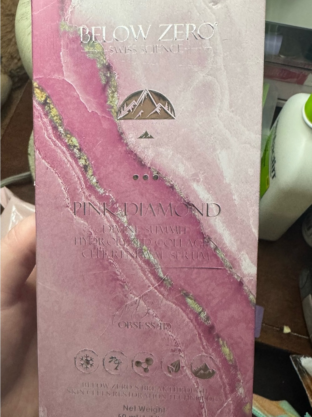 Below Zero Swiss Science Pink Diamond Summit Hydrolyzed Collagen Cell Serum